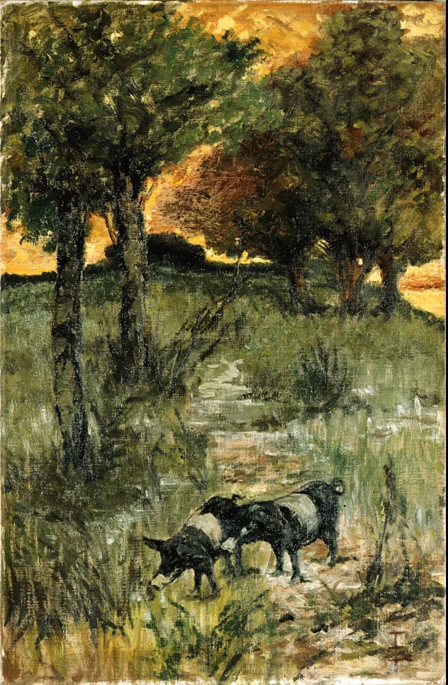 Maiali al pascolo - Galleria d’Arte Moderna, Palazzo Pitti, Firenze